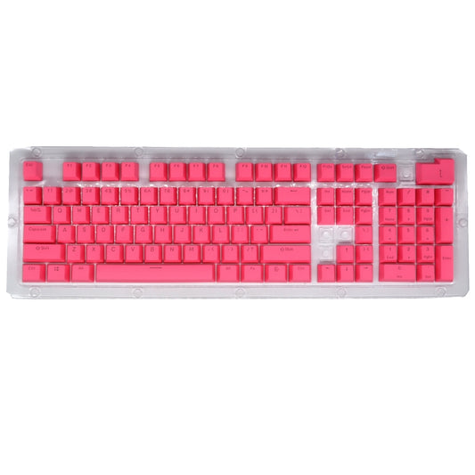 HXSJ P9 104 Keys PBT Color Mechanical Keyboard Keycaps(Rose Red) - Other by HXSJ | Online Shopping South Africa | PMC Jewellery | Buy Now Pay Later Mobicred