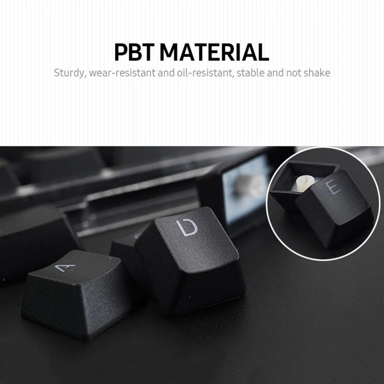 HXSJ P9 104 Keys PBT Color Mechanical Keyboard Keycaps(Red) - free shipping - PMC Jewellery - Order now!