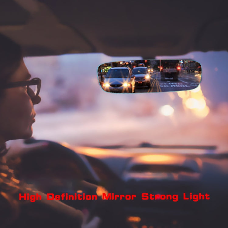 3R-336 Planemirror 300mm Car Rearview Retrofit Frameless Clear Large Mirror(White) - Interior Mirrors by 3R | Online Shopping South Africa | PMC TechLife | Buy Now Pay Later Mobicred