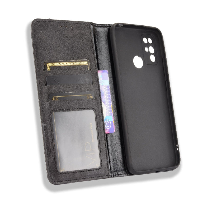 For Doogee X96 Pro Magnetic Buckle Retro Crazy Horse Texture Horizontal Flip Leather Case with Holder & Card Slots & Photo Frame(Black) - More Brand by PMC Jewellery | Online Shopping South Africa | PMC Jewellery | Buy Now Pay Later Mobicred