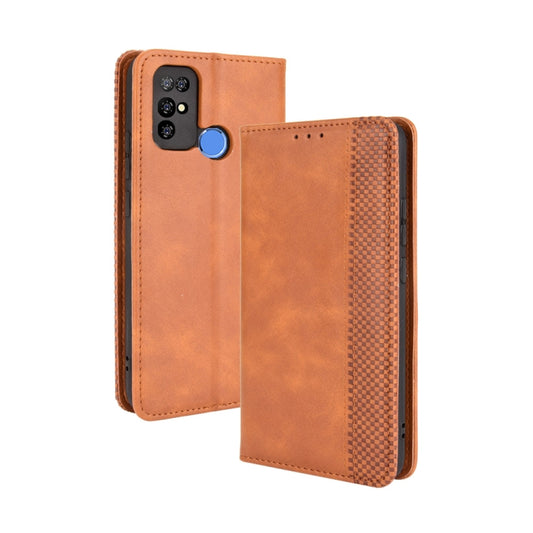 For Doogee X96 Pro Magnetic Buckle Retro Crazy Horse Texture Horizontal Flip Leather Case with Holder & Card Slots & Photo Frame(Brown) - More Brand by PMC Jewellery | Online Shopping South Africa | PMC Jewellery | Buy Now Pay Later Mobicred