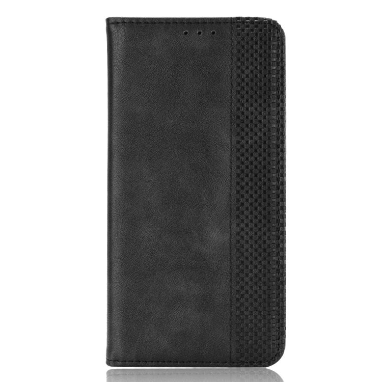 For Blackview A90 Magnetic Buckle Retro Crazy Horse Texture Horizontal Flip Leather Case with Holder & Card Slots & Photo Frame(Black) - More Brand by PMC Jewellery | Online Shopping South Africa | PMC Jewellery | Buy Now Pay Later Mobicred