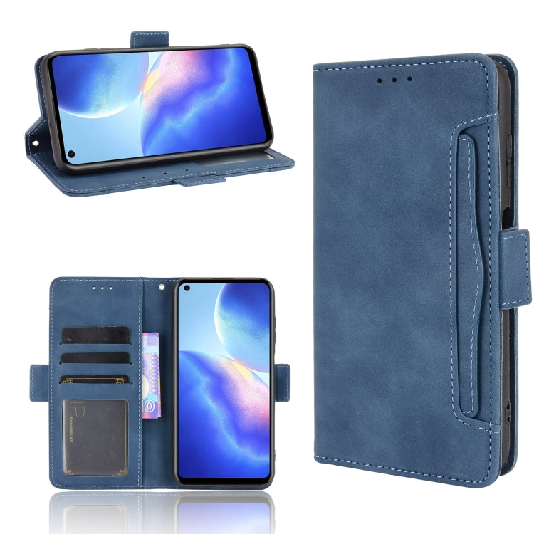 For Blackview A90 Skin Feel Calf Pattern Horizontal Flip Leather Case with Holder & Card Slots & Photo Frame(Blue) - More Brand by PMC TechLife | Online Shopping South Africa | PMC TechLife | Buy Now Pay Later Mobicred