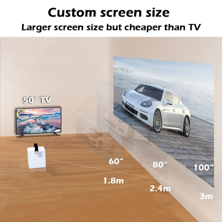 WEJOY Y2 1920x1080P 100 ANSI Lumens Portable Home Theater LED HD Digital Projector, Touch Control Version, Android 9.0, 2G+16G, UK Plug - LED Projector by WEJOY | Online Shopping South Africa | PMC Jewellery | Buy Now Pay Later Mobicred