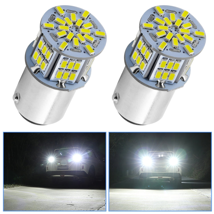 1 Pair E0052 9-14V 1156-54SMD-2835 6000K 1080LM White Light Car Decoding Turn Signal Reversing Light - Arrow Turn Lights by PMC Jewellery | Online Shopping South Africa | PMC Jewellery