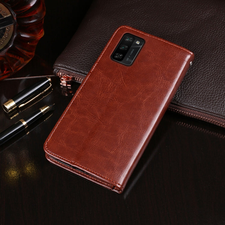 For Blackview A100 idewei Crazy Horse Texture Horizontal Flip Leather Case with Holder & Card Slots & Wallet(Brown) - More Brand by idewei | Online Shopping South Africa | PMC Jewellery | Buy Now Pay Later Mobicred