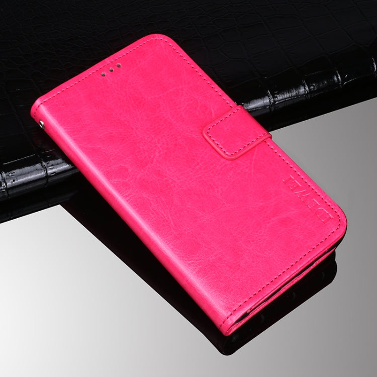 For Blackview A100 idewei Crazy Horse Texture Horizontal Flip Leather Case with Holder & Card Slots & Wallet(Rose Red) - More Brand by idewei | Online Shopping South Africa | PMC TechLife | Buy Now Pay Later Mobicred