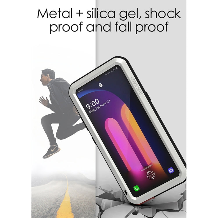 For LG V60 ThinQ 5G LOVE MEI Metal Shockproof Waterproof Dustproof Protective Case with Glass(Yellow) - free shipping - PMC TechLife - Order now!