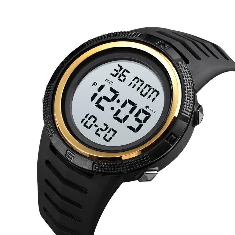 SKMEI 1632 Dual Time Display Luminous Electronic Watch, Support Alarm Clock(Golden White) - free shipping - PMC TechLife - Order now!