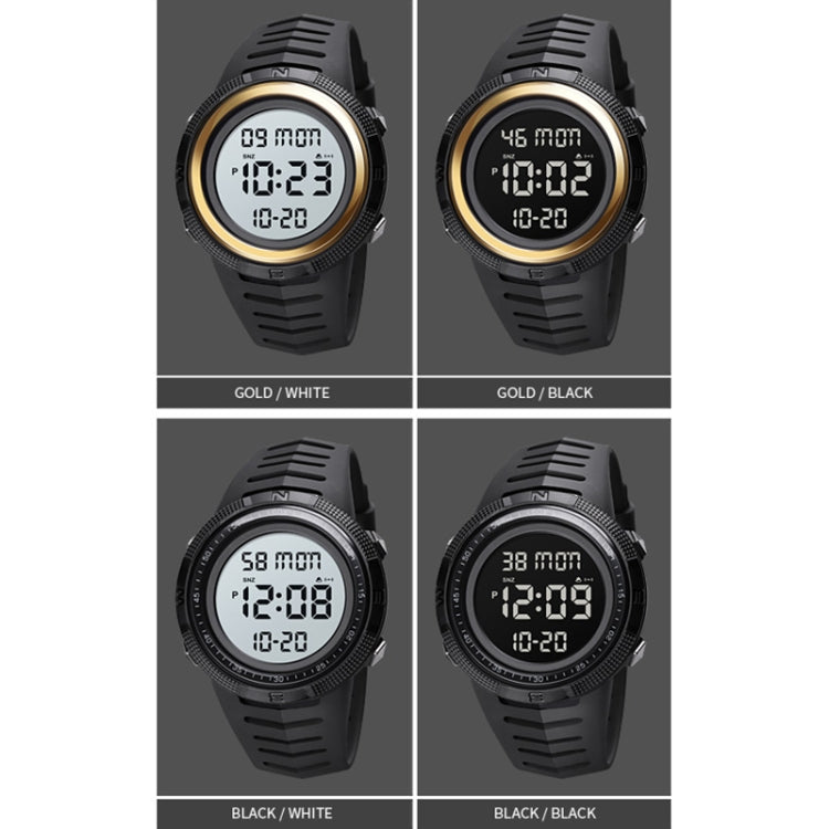 SKMEI 1632 Dual Time Display Luminous Electronic Watch, Support Alarm Clock(Black) - free shipping - PMC TechLife - Order now!
