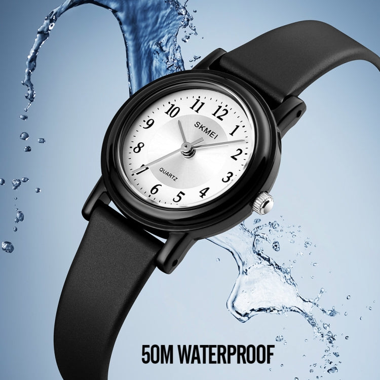 SKMEI 1659 Thin PU Leather Strap Small Dial Quartz Watch for Ladies(Black Case Digital Type) - free shipping - PMC TechLife - Order now!