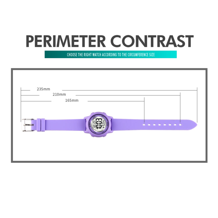SKMEI 1721 Triplicate Round Dial LED Digital Display Luminous Silicone Strap Electronic Watch(Pink Blue) - free shipping - PMC TechLife - Order now!