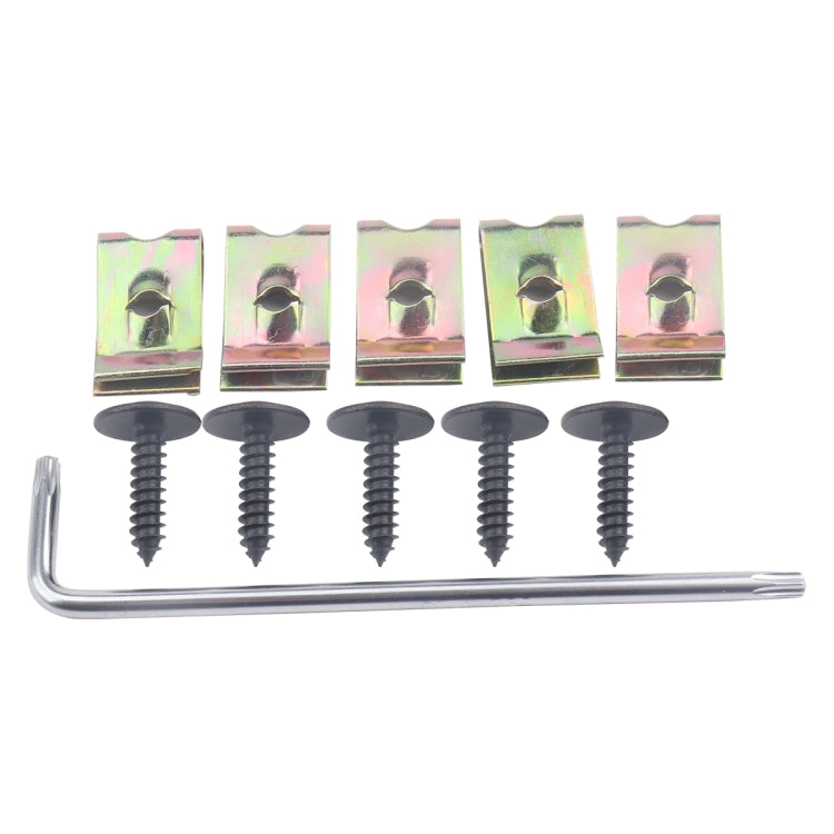 A5531 100 PCS M5x19 Mudguard Screws with Clip Nut / Wrench N90775001 N90648702 for Audi - Nuts & Bolts by PMC Jewellery | Online Shopping South Africa | PMC Jewellery | Buy Now Pay Later Mobicred