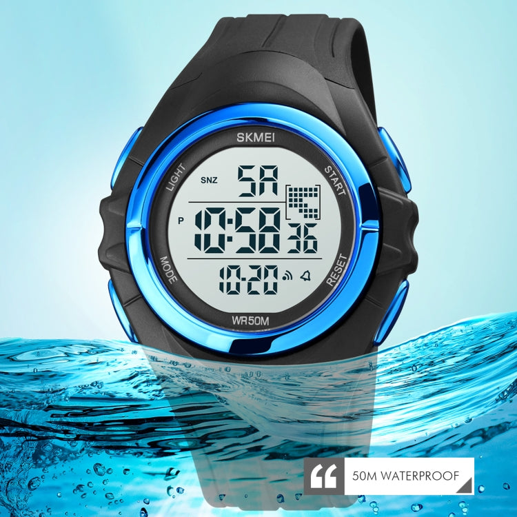 SKMEI 1790 Triplicate Round LED Dual Time Digital Display Luminous Electronic Watch for Men(Black) - free shipping - PMC TechLife - Order now!
