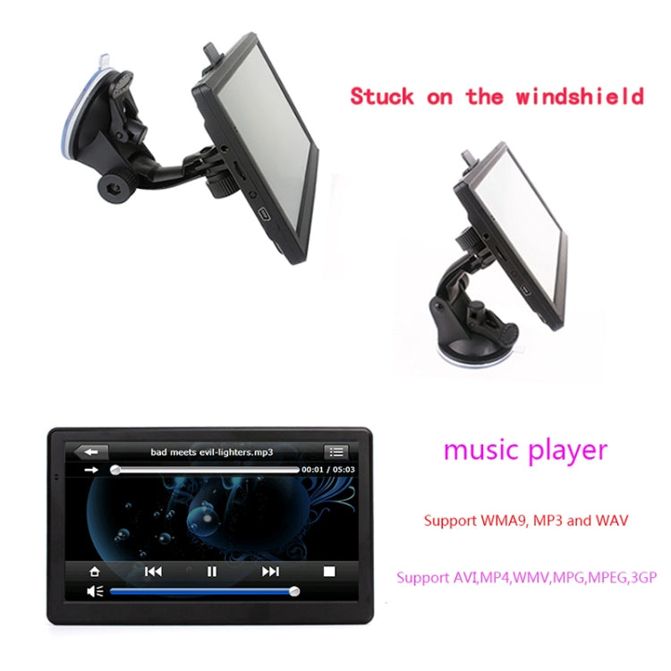 7 inch Car HD GPS Navigator 8G+128M Resistive Screen Support FM / TF Card, Specification:Europe Map - Car MP3 & MP4 & MP5 by PMC TechLife | Online Shopping South Africa | PMC TechLife | Buy Now Pay Later Mobicred