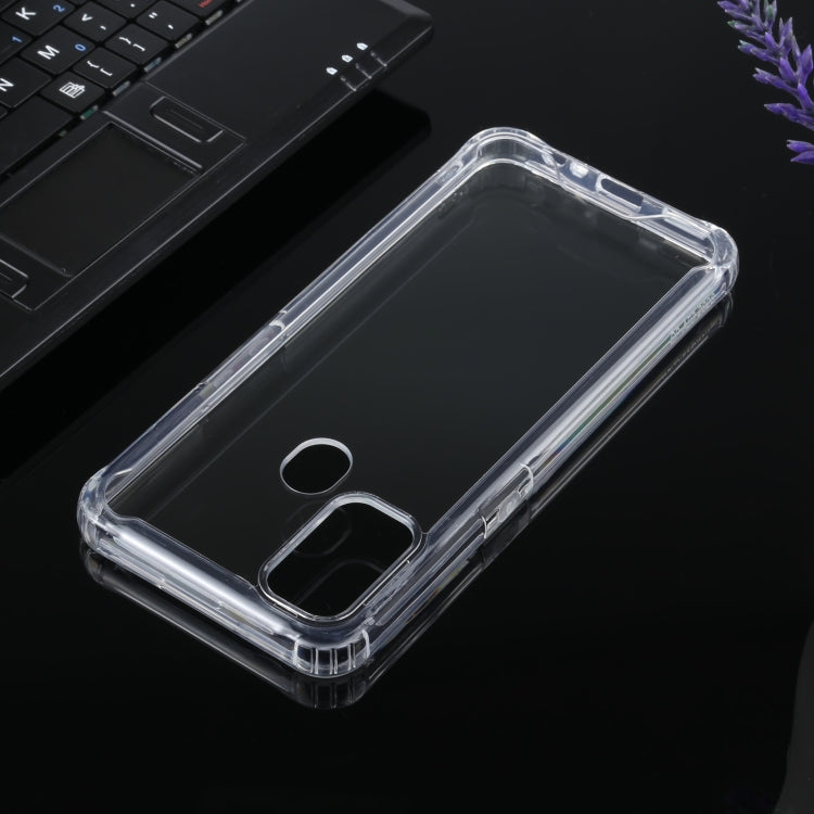 For OPPO A53 / A32 Four-corner Shockproof Transparent TPU + PC Protective Case - OPPO Cases by PMC TechLife | Online Shopping South Africa | PMC TechLife