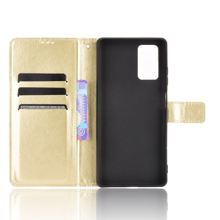 For Blackview A100 Crazy Horse Texture Horizontal Flip Leather Case with Holder & Card Slots & Lanyard(Gold) - More Brand by PMC Jewellery | Online Shopping South Africa | PMC Jewellery