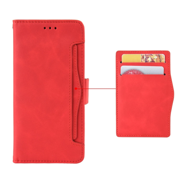 For Blackview A100 Skin Feel Calf Pattern Horizontal Flip Leather Case with Holder & Card Slots & Photo Frame(Red) - More Brand by PMC Jewellery | Online Shopping South Africa | PMC Jewellery | Buy Now Pay Later Mobicred