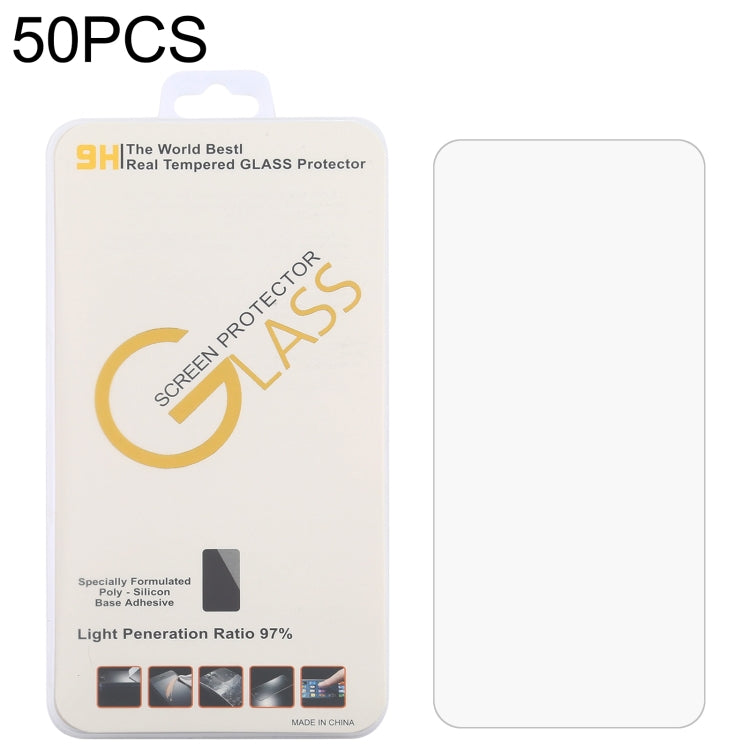 For Doogee V10 5G 50 PCS 0.26mm 9H 2.5D Tempered Glass Film - For Doogee by PMC Jewellery | Online Shopping South Africa | PMC Jewellery | Buy Now Pay Later Mobicred