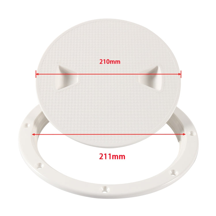 A5943 8 inch Boat / Yacht Round Deck Cover Hatch Case with Screws - Marine Accessories & Parts by PMC Jewellery | Online Shopping South Africa | PMC Jewellery | Buy Now Pay Later Mobicred