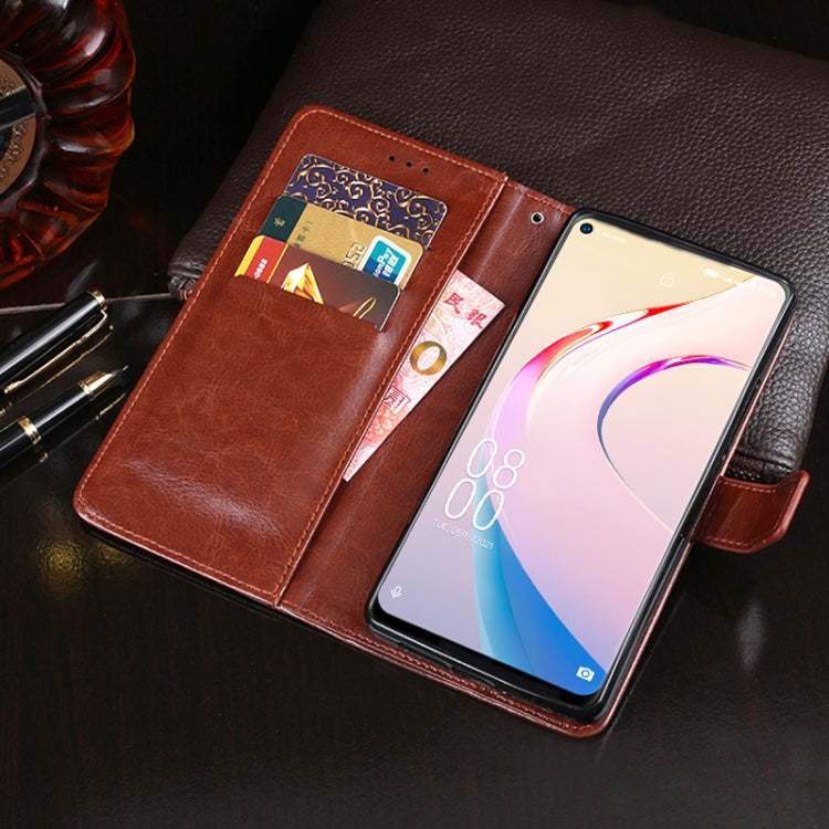 idewei Crazy Horse Texture Horizontal Flip Leather Case with Holder & Card Slots & Wallet For Oukitel C21 Pro(Black) - More Brand by idewei | Online Shopping South Africa | PMC Jewellery | Buy Now Pay Later Mobicred