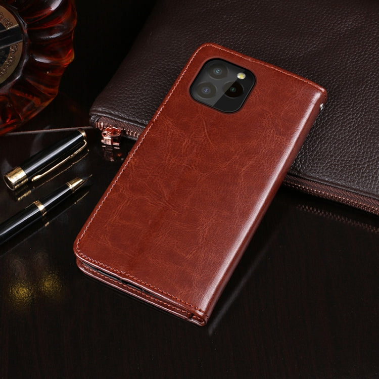 idewei Crazy Horse Texture Horizontal Flip Leather Case with Holder & Card Slots & Wallet For Oukitel C21 Pro(Brown) - More Brand by idewei | Online Shopping South Africa | PMC Jewellery | Buy Now Pay Later Mobicred