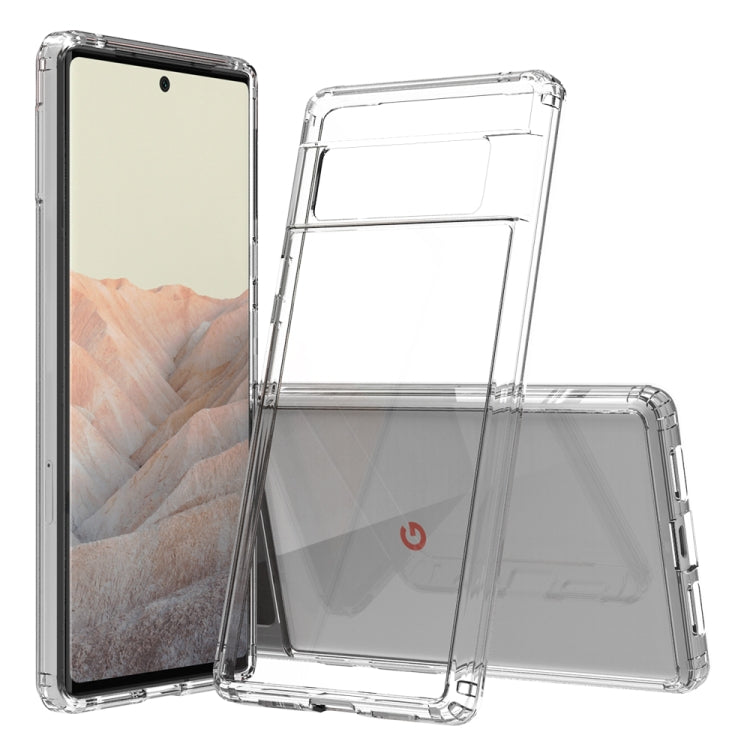Shockproof Scratchproof TPU + Acrylic Protective Case For Google Pixel 6 Pro(Transparent) - Google Cases by PMC TechLife | Online Shopping South Africa | PMC TechLife