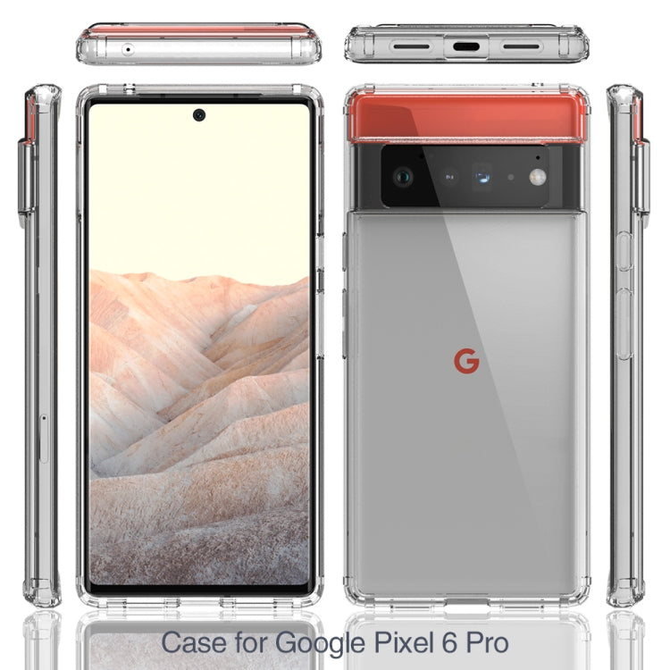 Shockproof Scratchproof TPU + Acrylic Protective Case For Google Pixel 6 Pro(Transparent) - Google Cases by PMC TechLife | Online Shopping South Africa | PMC TechLife