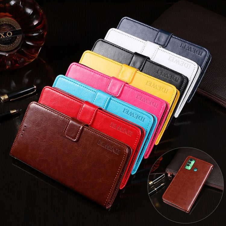 idewei Crazy Horse Texture Horizontal Flip Leather Case with Holder & Card Slots & Wallet For Tecno Spark 7P(Yellow) - free shipping - PMC TechLife - Order now!