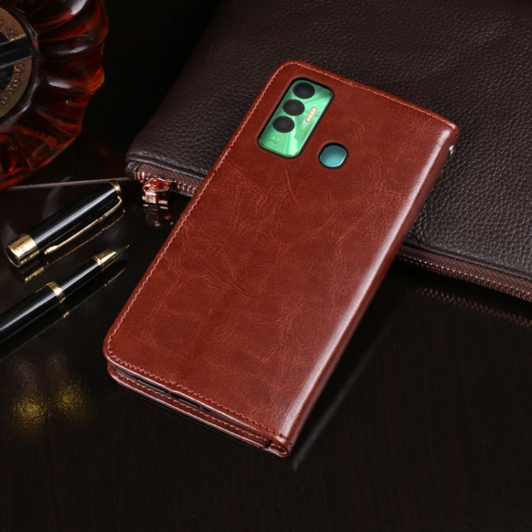 idewei Crazy Horse Texture Horizontal Flip Leather Case with Holder & Card Slots & Wallet For Tecno Spark 7P(Sky Blue) - free shipping - PMC TechLife - Order now!