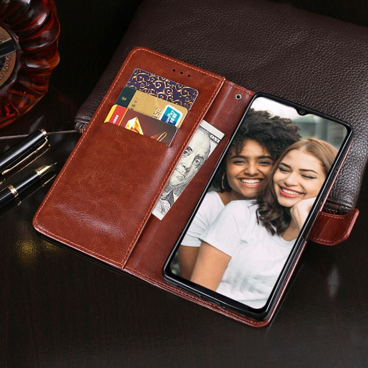 idewei Crazy Horse Texture Horizontal Flip Leather Case with Holder & Card Slots & Wallet For Doogee N40 Pro(Black) - More Brand by idewei | Online Shopping South Africa | PMC TechLife | Buy Now Pay Later Mobicred