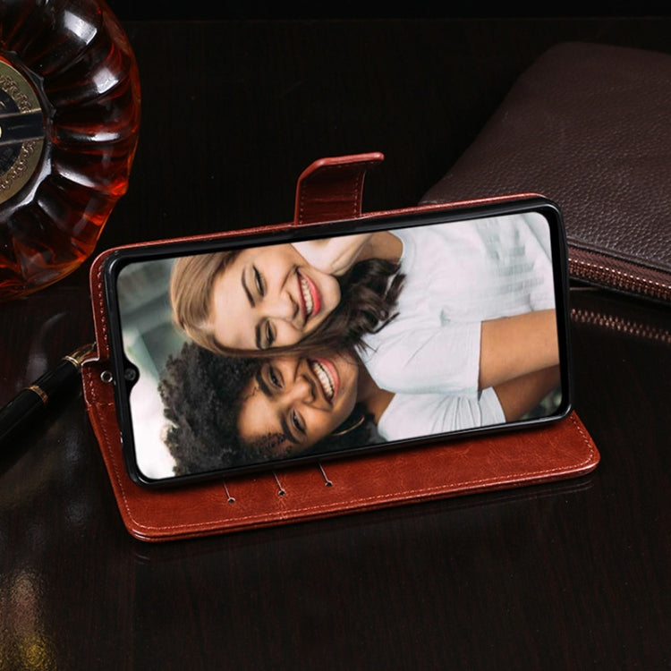 idewei Crazy Horse Texture Horizontal Flip Leather Case with Holder & Card Slots & Wallet For Doogee N40 Pro(Brown) - More Brand by idewei | Online Shopping South Africa | PMC TechLife | Buy Now Pay Later Mobicred