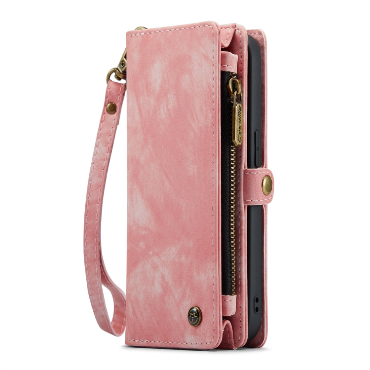 For iPhone 13 CaseMe-008 Detachable Multifunctional Horizontal Flip Leather Case(Pink) - iPhone 13 Cases by CaseMe | Online Shopping South Africa | PMC Jewellery | Buy Now Pay Later Mobicred