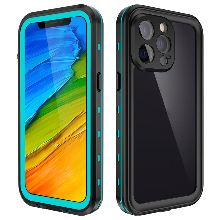 For iPhone 13 Pro RedPepper Transparent Dot Shockproof Waterproof PC + TPU Protective Case  (Blue) - iPhone 13 Pro Cases by RedPepper | Online Shopping South Africa | PMC TechLife | Buy Now Pay Later Mobicred