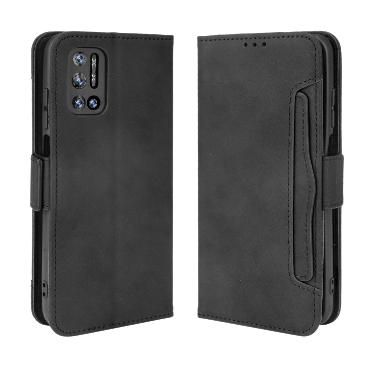 For Doogee N40 Pro Skin Feel Calf Pattern Horizontal Flip Leather Case with Holder & Card Slots & Photo Frame(Black) - More Brand by PMC Jewellery | Online Shopping South Africa | PMC Jewellery | Buy Now Pay Later Mobicred