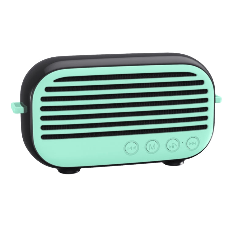 New Rixing NR-3000M Bluetooth 5.0 Portable Karaoke Wireless Bluetooth Speaker with Microphone & Shoulder Strap(Green) - Desktop Speaker by NewRixing | Online Shopping South Africa | PMC Jewellery | Buy Now Pay Later Mobicred