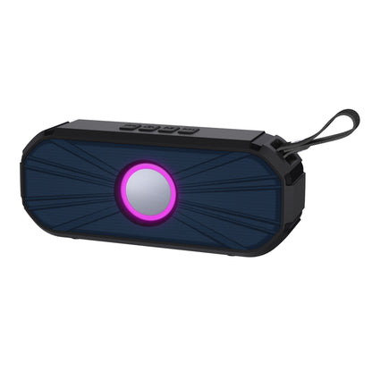 New Rixing NR-9012 Bluetooth 5.0 Portable Outdoor Wireless Bluetooth Speaker(Blue) - Desktop Speaker by NewRixing | Online Shopping South Africa | PMC Jewellery | Buy Now Pay Later Mobicred