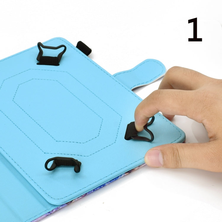 10 inch Universal Colored Drawing Horizontal Flip PU Leather Case with Holder & Card Slot(Butterfly Tower) - 10 - 11 inch by PMC TechLife | Online Shopping South Africa | PMC TechLife | Buy Now Pay Later Mobicred