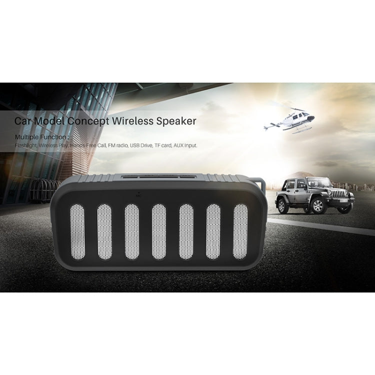 NewRixing NR-2013 TWS Car Exhaust Duct-shaped Bluetooth Speaker(White) - Desktop Speaker by NewRixing | Online Shopping South Africa | PMC Jewellery | Buy Now Pay Later Mobicred