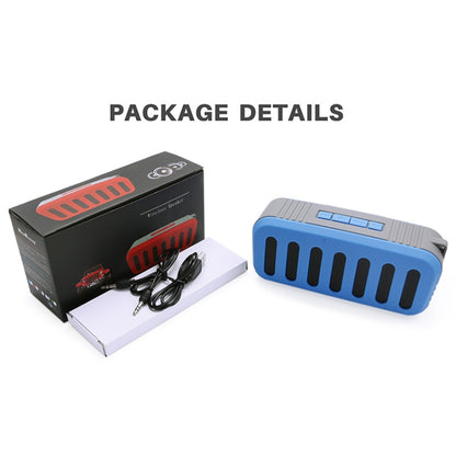 NewRixing NR-2013 TWS Car Exhaust Duct-shaped Bluetooth Speaker(Blue) - Desktop Speaker by NewRixing | Online Shopping South Africa | PMC Jewellery | Buy Now Pay Later Mobicred