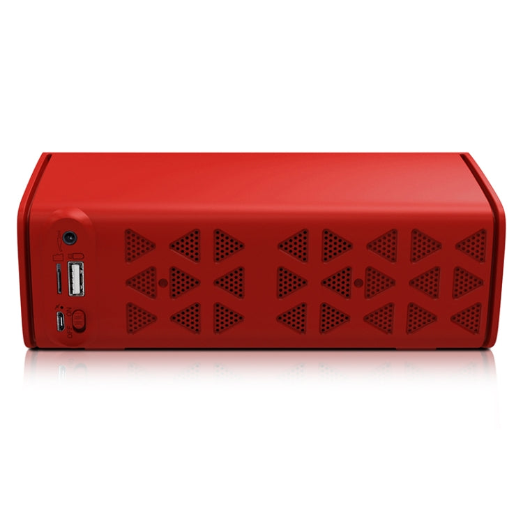 NewRixing NR-3021 TWS Hollow Triangle Pattern Bluetooth Speaker(Red) - free shipping - PMC Jewellery - Order now!