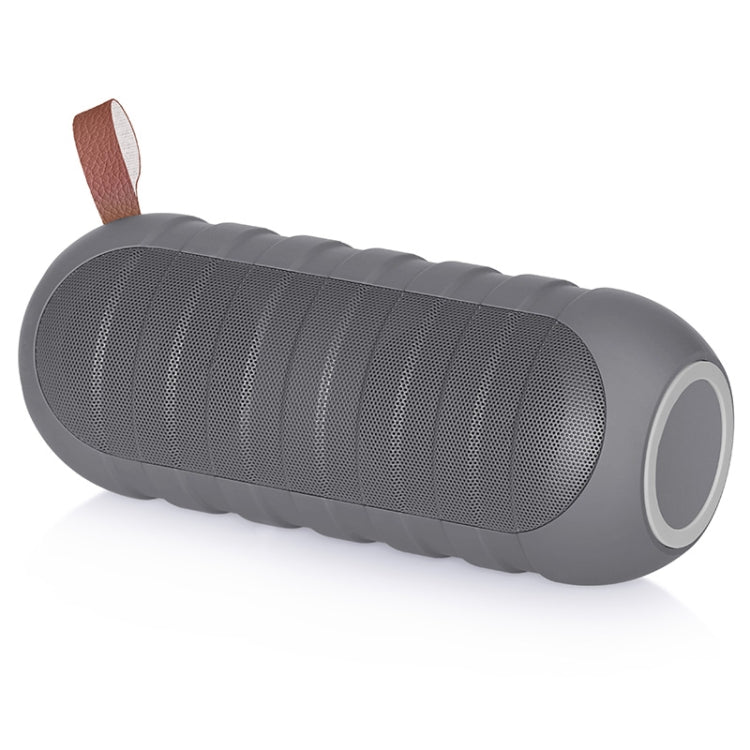 NewRixing NR-3025 TWS Outdoor Portable Splashproof Bluetooth Speaker with Flashlight Function(Grey) - Desktop Speaker by NewRixing | Online Shopping South Africa | PMC Jewellery | Buy Now Pay Later Mobicred