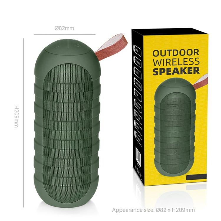 NewRixing NR-3025 TWS Outdoor Portable Splashproof Bluetooth Speaker with Flashlight Function(Black) - Desktop Speaker by NewRixing | Online Shopping South Africa | PMC Jewellery | Buy Now Pay Later Mobicred