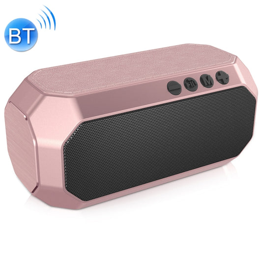 NewRixing NR-4000 TWS Mesh Polygon Music Box Concept Bluetooth Speaker(Rose Gold) - Desktop Speaker by NewRixing | Online Shopping South Africa | PMC Jewellery | Buy Now Pay Later Mobicred