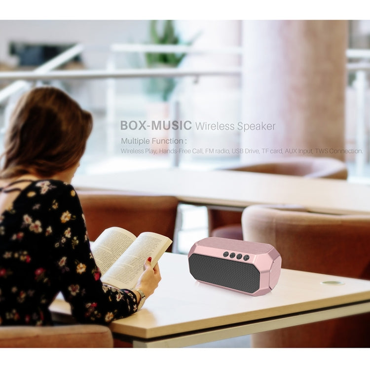 NewRixing NR-4000 TWS Mesh Polygon Music Box Concept Bluetooth Speaker(Silver) - free shipping - PMC Jewellery - Order now!