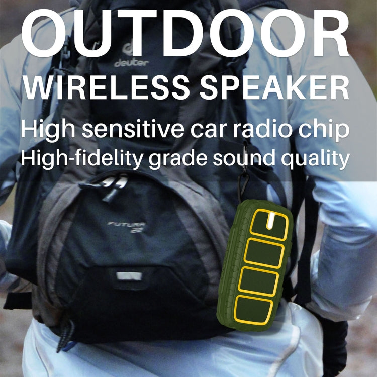 NewRixing NR-5018 Outdoor Portable Bluetooth Speaker, Support Hands-free Call / TF Card / FM / U Disk(Red+Black) - free shipping - PMC Jewellery - Order now!