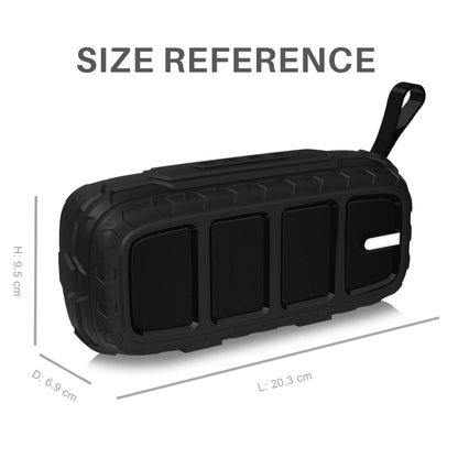 NewRixing NR-5018 Outdoor Portable Bluetooth Speaker, Support Hands-free Call / TF Card / FM / U Disk(Black) - Desktop Speaker by NewRixing | Online Shopping South Africa | PMC Jewellery | Buy Now Pay Later Mobicred