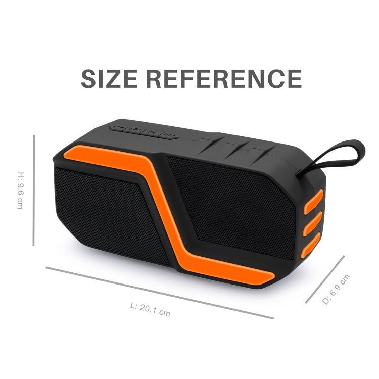 NewRixing NR-5019 Outdoor Portable Bluetooth Speaker, Support Hands-free Call / TF Card / FM / U Disk(Black) - Desktop Speaker by NewRixing | Online Shopping South Africa | PMC Jewellery | Buy Now Pay Later Mobicred