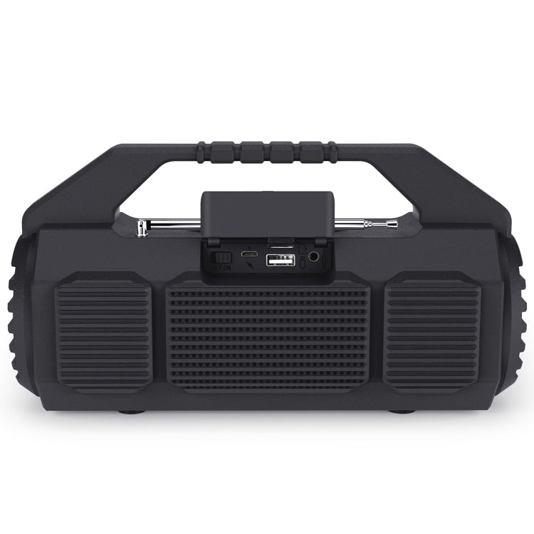 NewRixing NR-4025FM Outdoor Splash-proof Water Portable Bluetooth Speaker, Support Hands-free Call / TF Card / FM / U Disk(Black) - Desktop Speaker by NewRixing | Online Shopping South Africa | PMC Jewellery | Buy Now Pay Later Mobicred