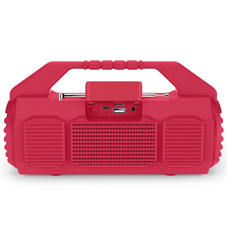 NewRixing NR-4025FM Outdoor Splash-proof Water Portable Bluetooth Speaker, Support Hands-free Call / TF Card / FM / U Disk(Red) - Desktop Speaker by NewRixing | Online Shopping South Africa | PMC Jewellery | Buy Now Pay Later Mobicred